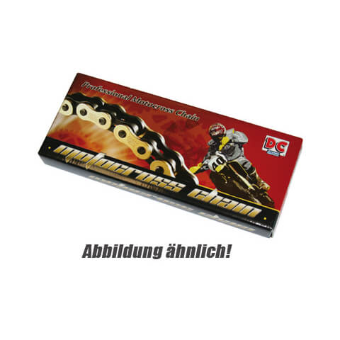 DynaChains Kette DC520MDX6-G-70C 520er Teilung (5/8x1/4) (geöffnete Kette mit Clip-Schloss)  Gold