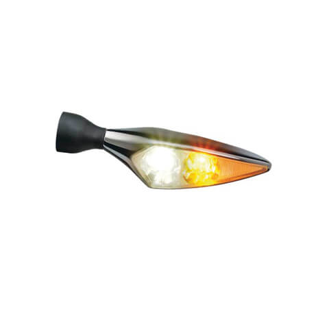 Kellermann LED-Blinker / Positionsleuchte Micro Rhombus PL, chrom, vorne links  Silber