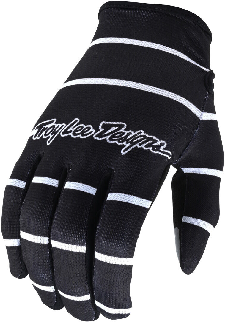 Troy Lee Designs Flowline Stripe Fahrradhandschuhe XL Schwarz Weiss