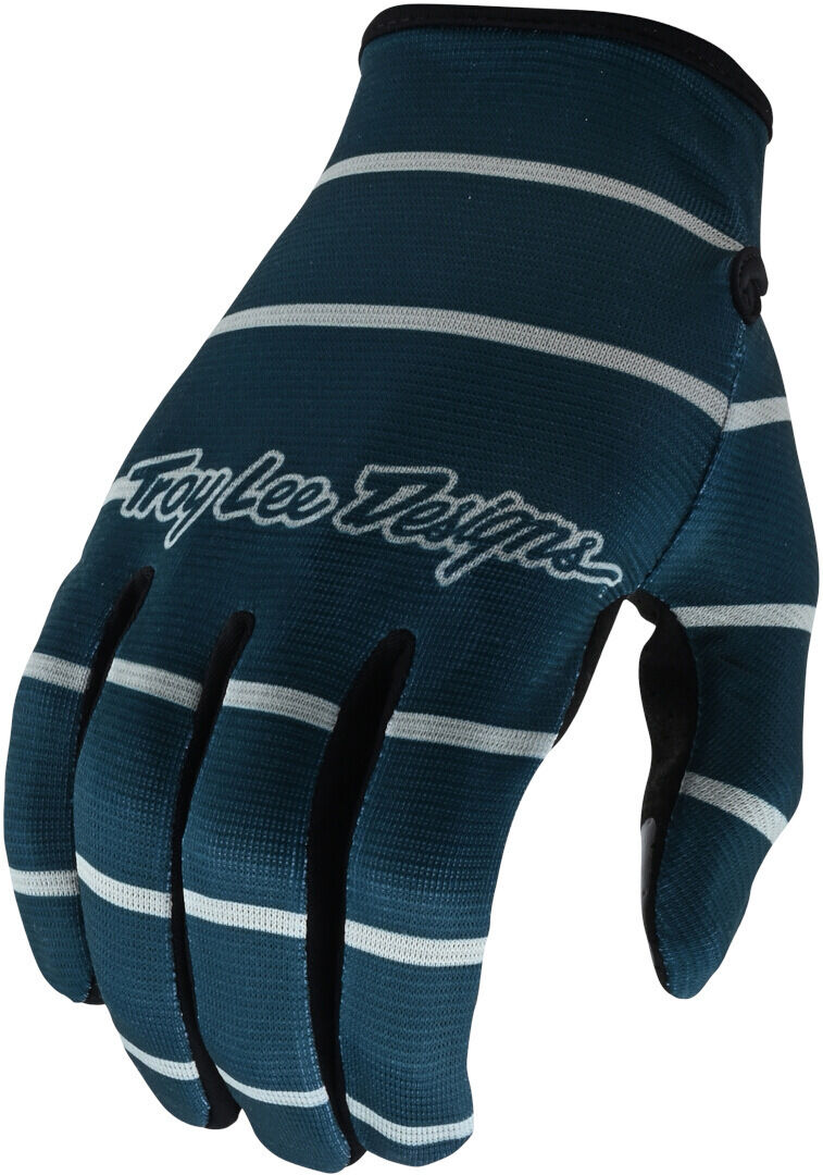 Troy Lee Designs Flowline Stripe Fahrradhandschuhe L Grau Blau