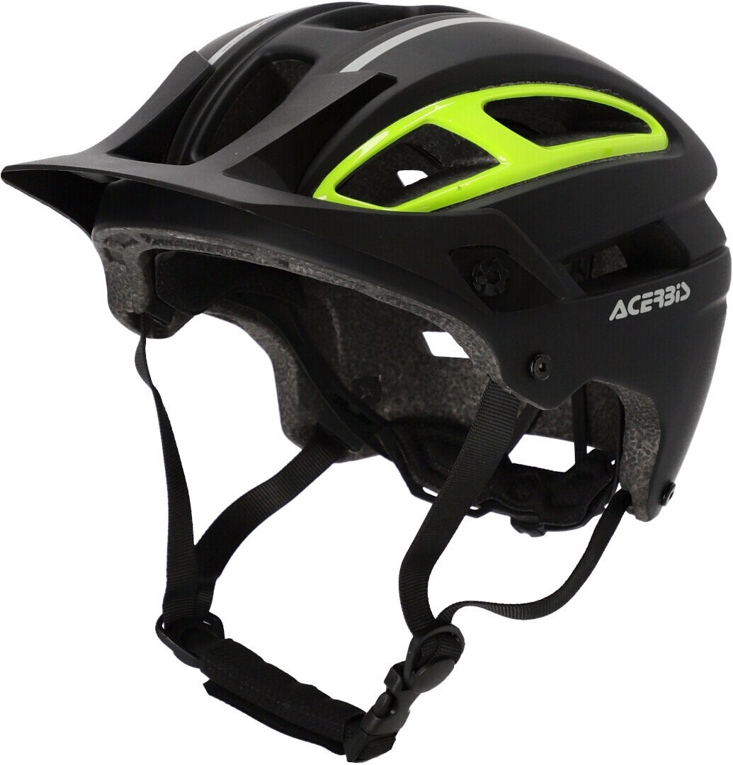 Acerbis Doublep MTB Helm S M 52 58 Schwarz Gelb