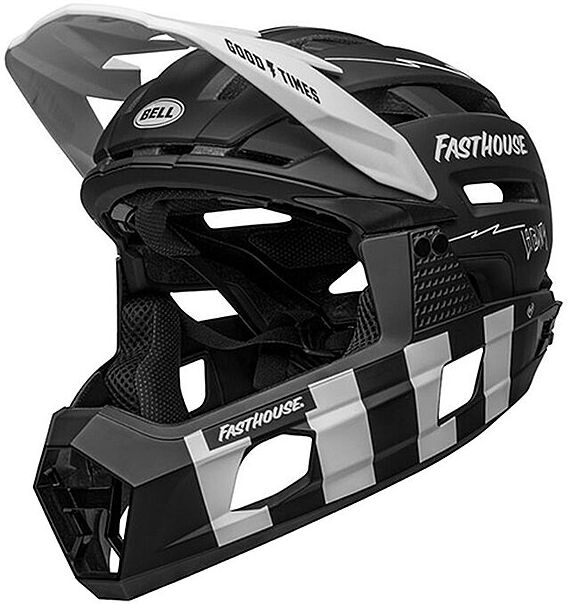 BELL Fullface MTB-Helm Super Air R Spherical schwarz   Größe: 55-57CM   210218023 Auf Lager Unisex 55-57CM