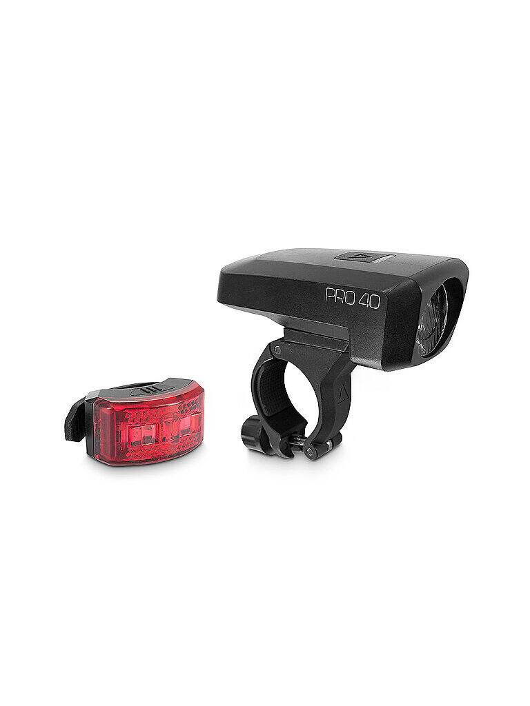 Cube ACID Fahrrad-Beleuchtungsset PRO 40 StVZo schwarz   93054 Auf Lager Unisex EG