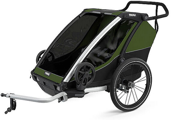 THULE Fahrradanhänger Chariot Cab 2 grün   10204021 Auf Lager Unisex EG