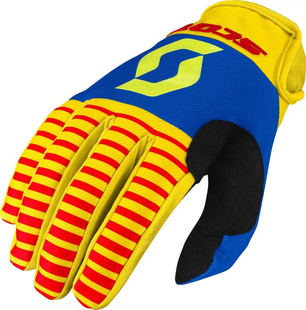 Scott 350 Track Motokrosové rukavice 2017 M červená žlutá
