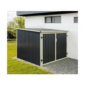 Westmann Fahrradgarage Gartenbox   Anthrazit   200x203x158 cm