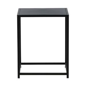 ebuy24 Staal  Ecktisch 38x37 cm schwarz.