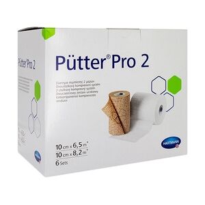 Docpharm GmbH PÜTTERPRO 2 2-Komponenten-Kompressionssystem 10 cm 6x2 Stück