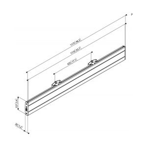 Vogel's Vogels PFB 3411 Display-Adapterbar silber