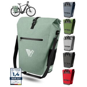 Mivelo 2in1 Fahrradtasche Gepäckträgertasche Wasserdicht 100% Pvc Frei + - Akzeptabel Mint 25L