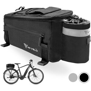 Mivelo - Fahrradtasche Für Gepäckträger - Kühltasche Fahrrad - Isolierte - Sehr Gut Schwarz 40 x 20 x 13 cm