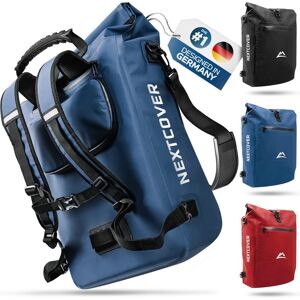 Nextcover® Neu 3in1 Fahrradtasche Für Gepäckträger - Verwendbar Als - Akzeptabel Blau