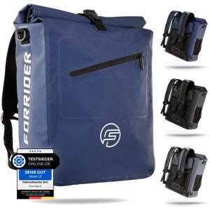 Forrider 3in1 Fahrradtasche Für Gepäckträger Mit Rucksack Wasserdicht 27l I - Akzeptabel Blue 32 x 18 x 57 cm