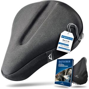 Nextcover Neu Universal Gel Sattelbezug Fahrrad Inkl. Regenschutz [Memory-Foam] - Sehr Gut Breit