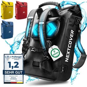 Nextcover® Neu 3in1 Fahrradtasche Für Gepäckträger [Aquashield] - Verwendbar Als - Akzeptabel Schwarz 25L