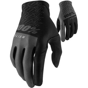 100% Celium Fahrrad Handschuhe - Schwarz Grau - XL - unisex