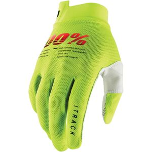 100% iTrack Fahrrad Handschuhe - Gelb - M - unisex