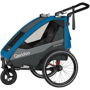 Qeridoo Fahrradanhänger »Sportrex 1 Limited Edition«, Ocean Blue