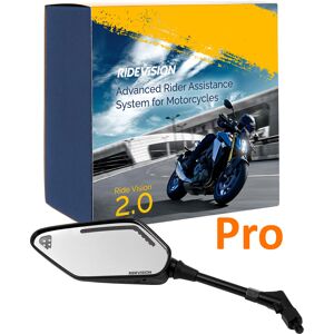 Ride Vision 2.0 Pro m. LED Spiegel, Fahrer-Assistenz-System Schwarz  male