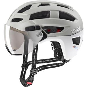 uvex Finale Visor Fahrradhelm (56-61 cm, 10 sand/white matt)