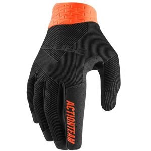 We Cycle Cube Performance X Actionteam Fahrrad Handschuhe lang schwarz/orange 2024 XXL (11)