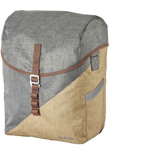 Racktime Fahrradtasche RACKTIME „Mia“ Taschen Gr. B/H/T: 31,5 cm x 40 cm x 16 cm, grau (grau, sand) Fahrradtaschen