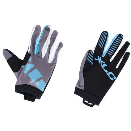 Xlc Fahrradhandschuhe XLC „Langfingerhandschuh MTB CG-L14“ Handschuhe Gr. M, grau (grau, blau) Fahrradhandschuhe