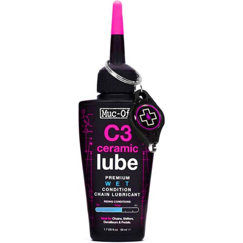 Muc-Off C3 Wet Ceramic Lube Fahrradöl Kettenöl 50 ml 120 ml Fahrrad Pflege Öl