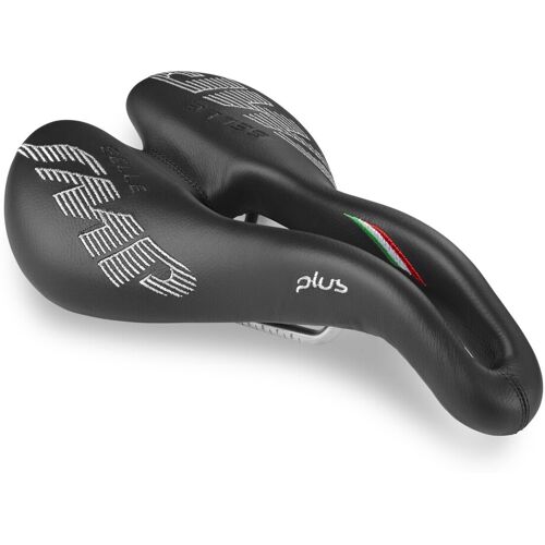 Selle SMP PLUS Leder-Sattel Rennrad und MTB schwarz