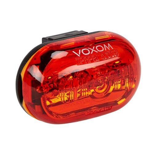 Voxom RÜCKLICHT LH1 INKL. BATTERIE Gr.ROTE LED - Fahrradbeleuchtung - rot