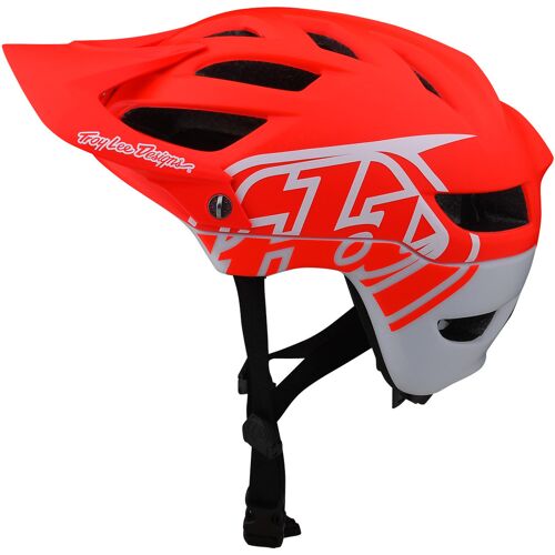 Troy Lee Designs A1 Drone 2022 Jugend Fahrradhelm – Weiss Rot –  – unisex