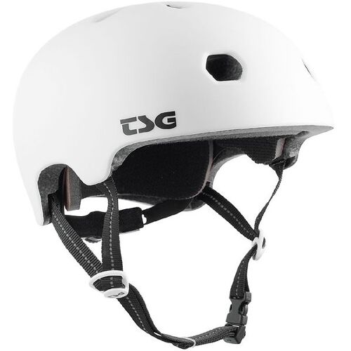 TSG Fahrradhelm – Meta Solid Farbe – Satin White – 61-63 cm – TSG Fahrradhelm