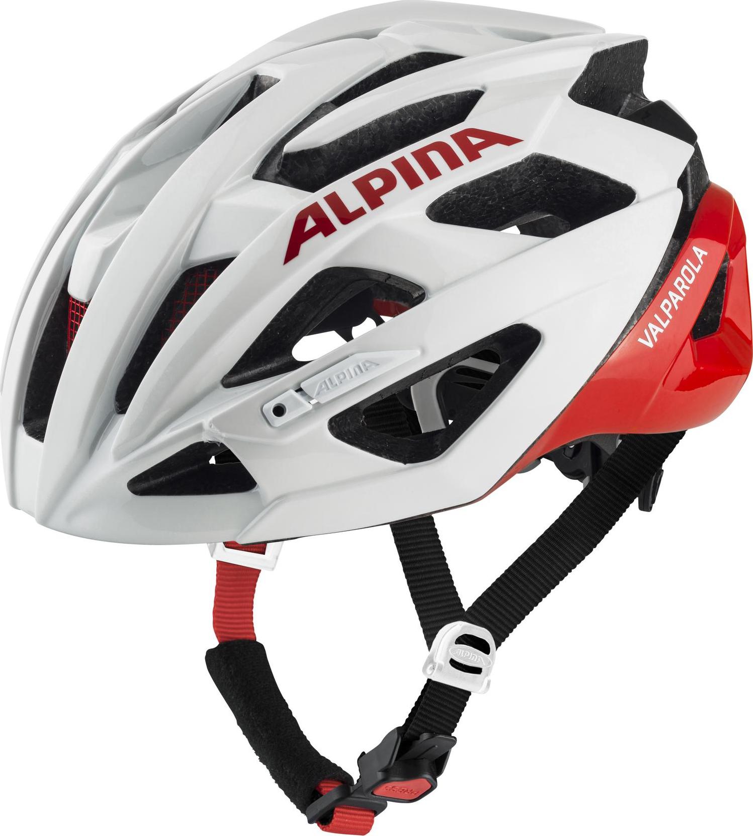 Alpina Valparola white-red gloss (10) 51-56 cm