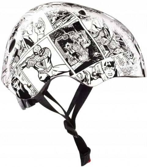 Disney fahrradhelm The Advengers ABS/EPS weiß/schwarz Größe 54 58 cm