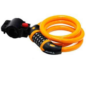 TONYON TY566 Bicycle Lock Five-digit Code Lock Mountain Bike Bar Wire Lock Single Rim Lock(Orange)