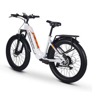 Shengmilo MX06 elektrisk cykel 1000W, kvinders elektriske cykel SAMSUNG mærke 48V 17.5Ah lithiumbatteri, batterilevetid 50-80 km, hvid
