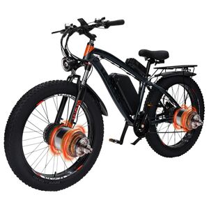 GUNAI GN88 Elcykel 2000W 23Ah Dual Motor Fat E-Bike Top 50KM/H - Grå