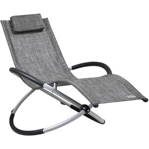 Deuba Relax Liggestol Naples Grå - 170x75x82 Cm - Foldbar