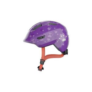 Abus Smiley 3.0 purple star - børne cykelhjelm