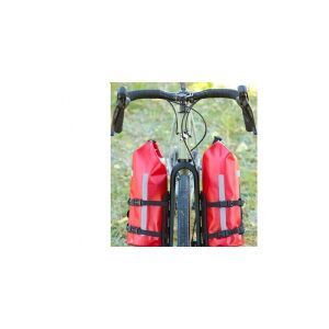 ZÉFAL Z Adventure Fork Pack Red, Waterproof front bag for fork mount, Polyester 420D TPU, (Search tag: Zefal), 150 x 365 mm, 6 L, 346 g (bag