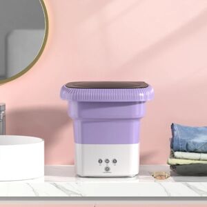 Mini bærbar foldevaskemaskine til vask af undertøjsstrømper og babytøj- Perfet Purple
