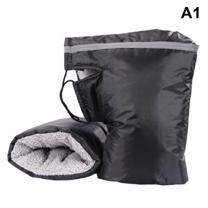 HEET 1 Par Motorcykel Cykel Vinter Hold Varm Styr Håndtag 1(Black)