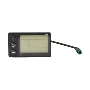 S866 Elcykel LCD-skærm E-cykel El-scooter Display Meter Kontrolpanel med vandtæt