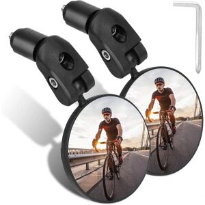 FMYSJ Cykelspejle, konveks styrspejl, 360 justerbart High Definition cykel bakspejl til mountainbike motorcykel (2 stk) (FMY)