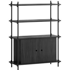 Moebe Shelving System S.115.1.B 115x85 cm - Black