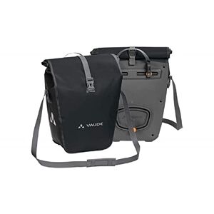 VAUDE Aqua Back 2 x 24 L Bicycle Pannier Rack, Pannier Bags in Black, 2 x Waterproof Rear Pannier Rack Bag, Easy Attachment – Made in Germany