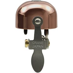 CRANE Bell E-Ne Brass Bicycle Bell with Clamp Band Mount Copper