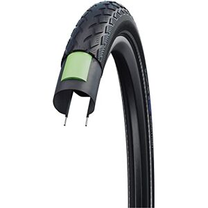 Schwalbe Marathon 26 X 1 3/8 Wired Tyre with Greenguard Reflex 700g (37-590) Black