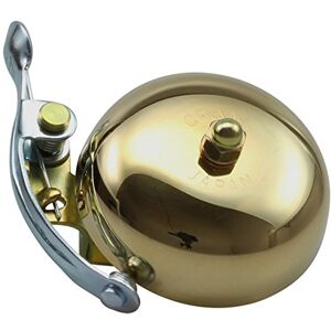 CRANE Bell Suzu with Steel Band Mount Brass Bicycle Bell Gold, 5.5 cm