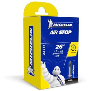 Michelin Uni Schlauch C4 Airstop Presta 40 Fahrradschlauch, schwarz, 26 Zoll, 37/62-559